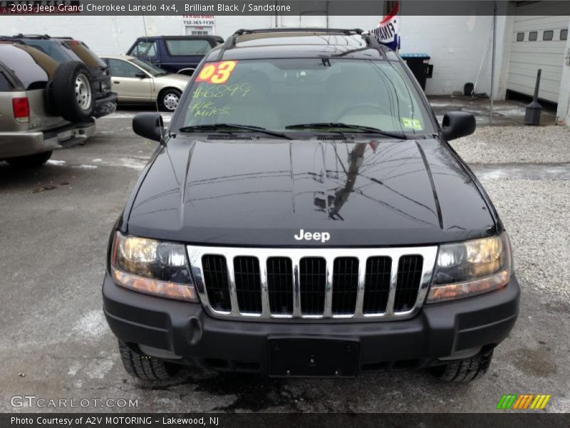 Brilliant Black / Sandstone 2003 Jeep Grand Cherokee Laredo 4x4
