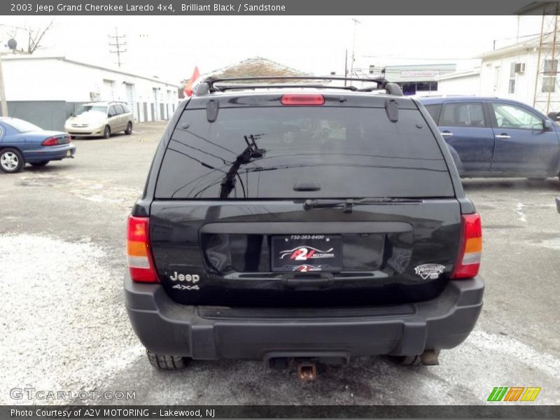 Brilliant Black / Sandstone 2003 Jeep Grand Cherokee Laredo 4x4