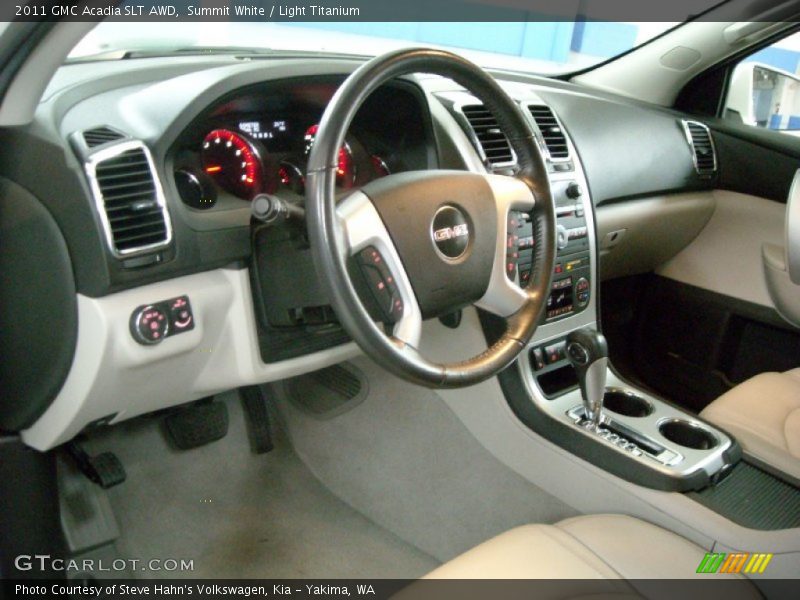Summit White / Light Titanium 2011 GMC Acadia SLT AWD