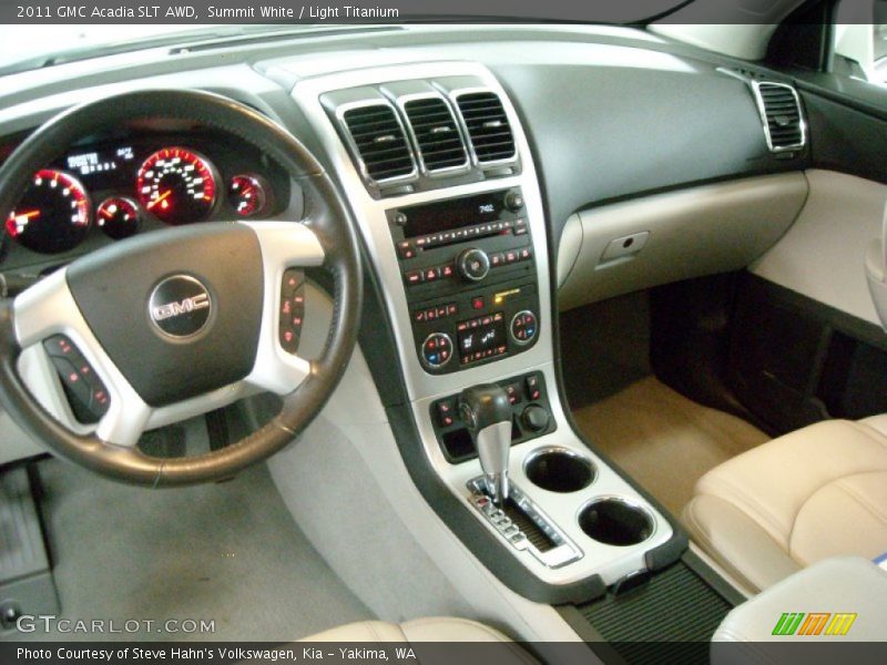 Summit White / Light Titanium 2011 GMC Acadia SLT AWD