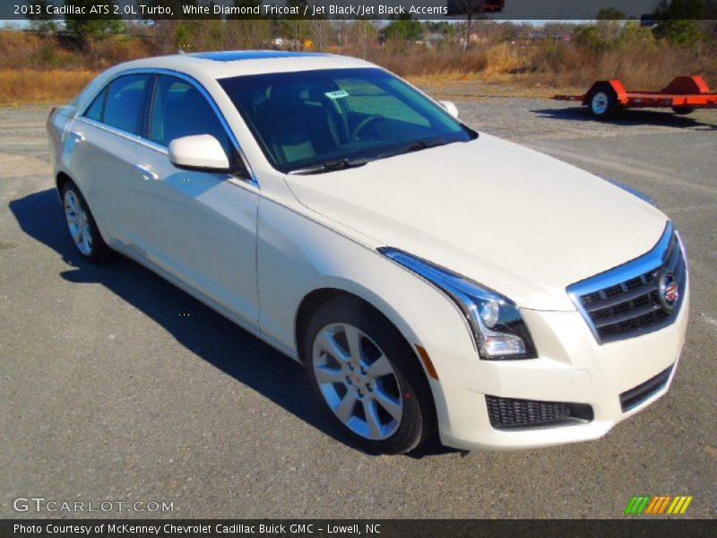 White Diamond Tricoat / Jet Black/Jet Black Accents 2013 Cadillac ATS 2.0L Turbo