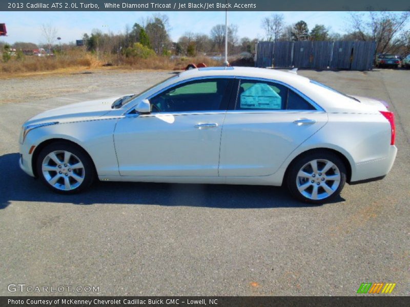 White Diamond Tricoat / Jet Black/Jet Black Accents 2013 Cadillac ATS 2.0L Turbo