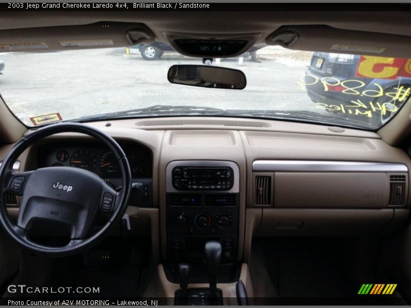 Brilliant Black / Sandstone 2003 Jeep Grand Cherokee Laredo 4x4