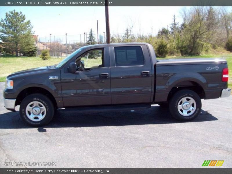 Dark Stone Metallic / Tan 2007 Ford F150 XLT SuperCrew 4x4