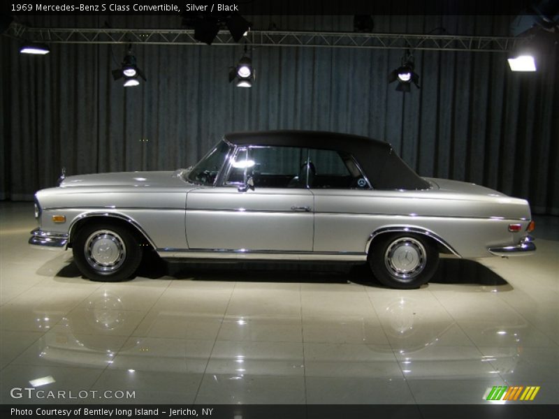 Silver / Black 1969 Mercedes-Benz S Class Convertible