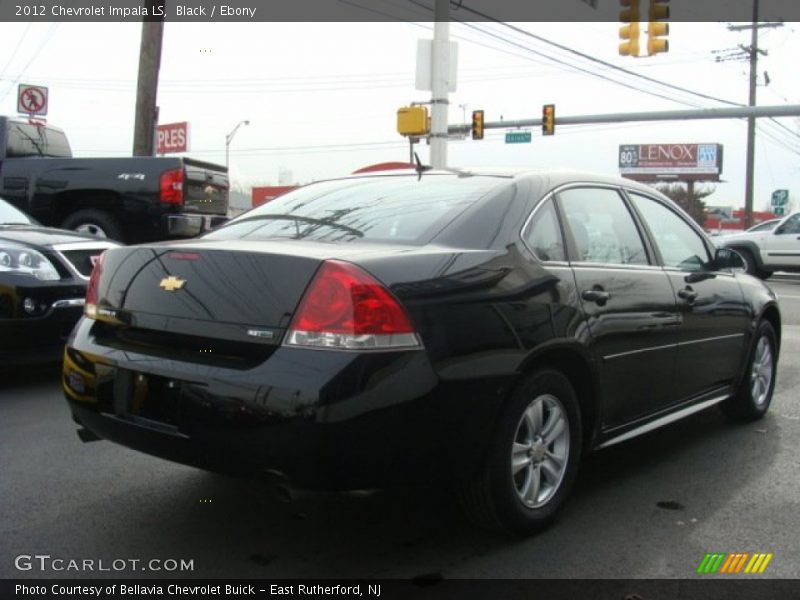 Black / Ebony 2012 Chevrolet Impala LS