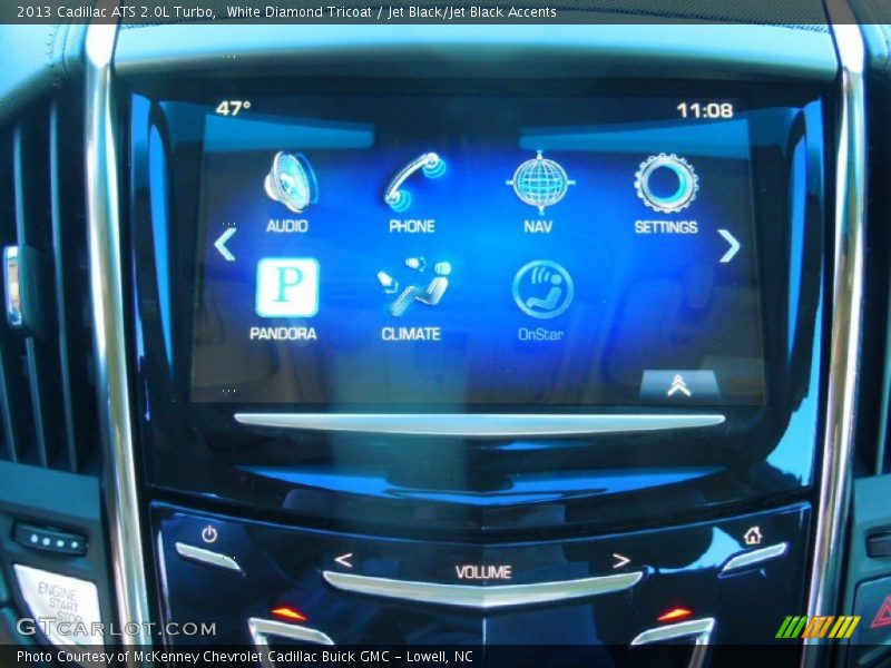 White Diamond Tricoat / Jet Black/Jet Black Accents 2013 Cadillac ATS 2.0L Turbo