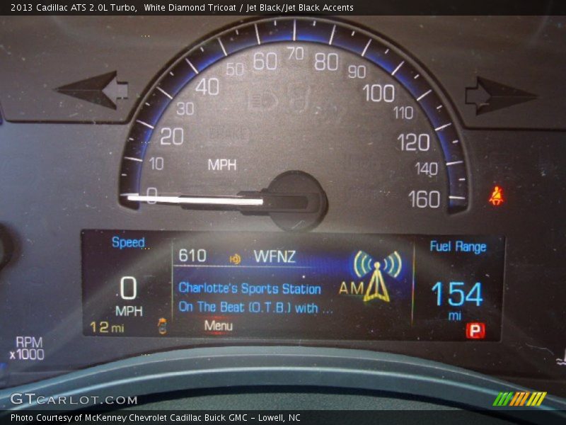 White Diamond Tricoat / Jet Black/Jet Black Accents 2013 Cadillac ATS 2.0L Turbo