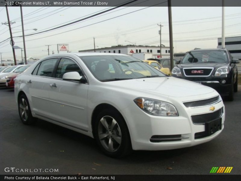White Diamond Tricoat / Ebony 2012 Chevrolet Malibu LT