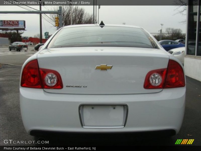 White Diamond Tricoat / Ebony 2012 Chevrolet Malibu LT