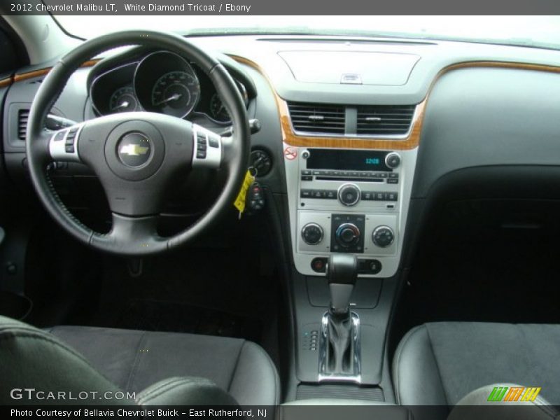 White Diamond Tricoat / Ebony 2012 Chevrolet Malibu LT