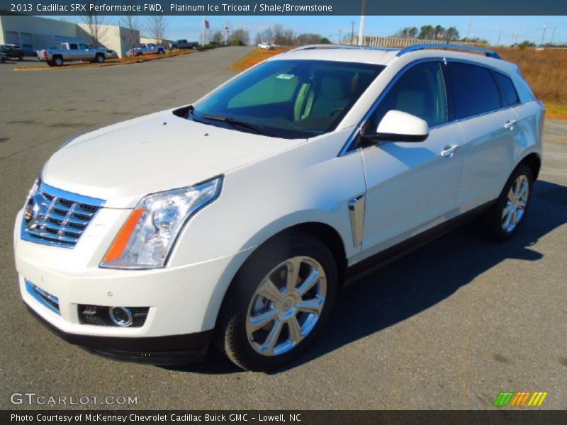 Platinum Ice Tricoat / Shale/Brownstone 2013 Cadillac SRX Performance FWD