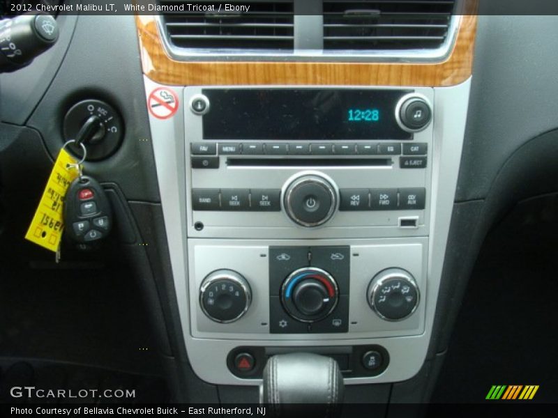White Diamond Tricoat / Ebony 2012 Chevrolet Malibu LT