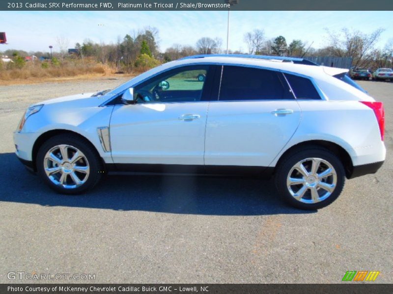 Platinum Ice Tricoat / Shale/Brownstone 2013 Cadillac SRX Performance FWD