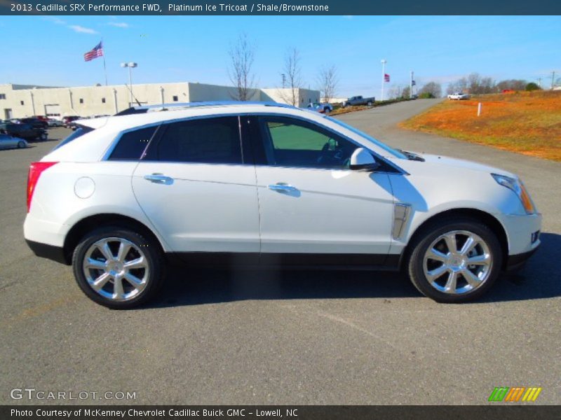 Platinum Ice Tricoat / Shale/Brownstone 2013 Cadillac SRX Performance FWD