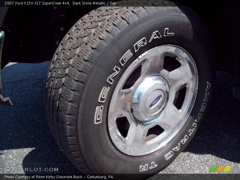 Dark Stone Metallic / Tan 2007 Ford F150 XLT SuperCrew 4x4
