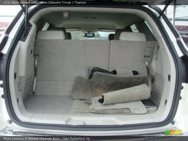 White Diamond Tricoat / Titanium 2012 Buick Enclave AWD