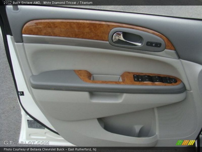 White Diamond Tricoat / Titanium 2012 Buick Enclave AWD