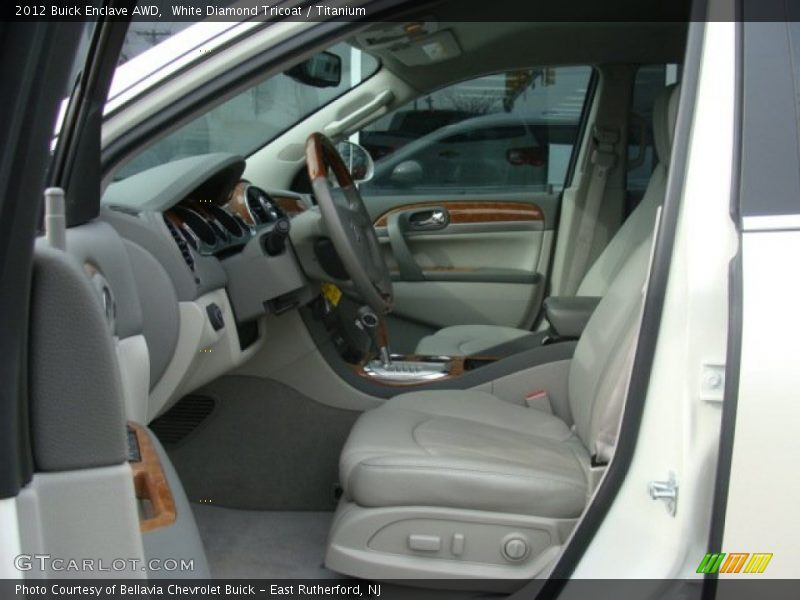 White Diamond Tricoat / Titanium 2012 Buick Enclave AWD