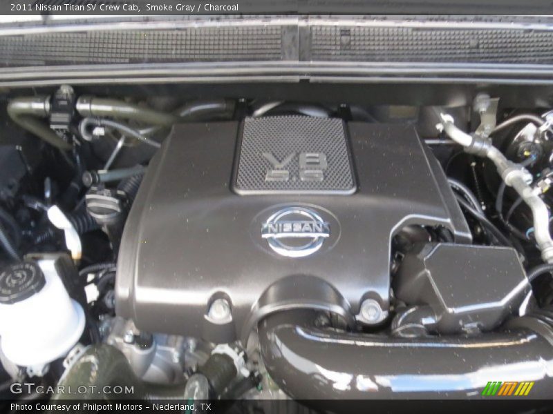 Smoke Gray / Charcoal 2011 Nissan Titan SV Crew Cab