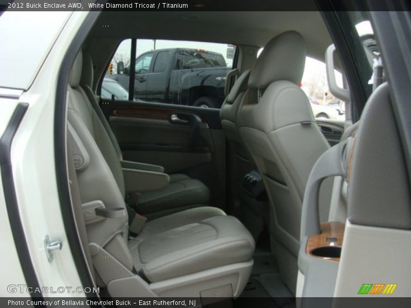 White Diamond Tricoat / Titanium 2012 Buick Enclave AWD