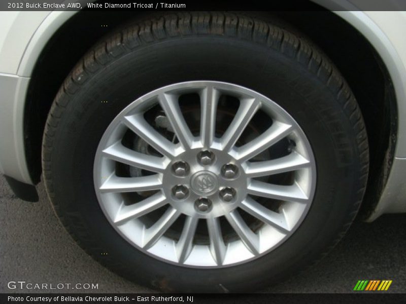 White Diamond Tricoat / Titanium 2012 Buick Enclave AWD
