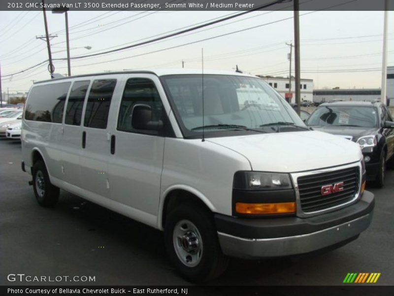 Summit White / Medium Pewter 2012 GMC Savana Van LT 3500 Extended Passenger