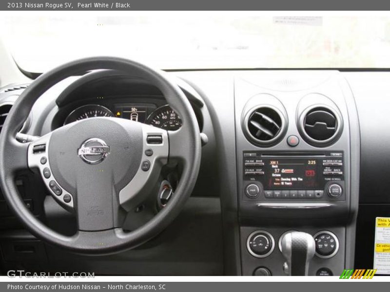 Pearl White / Black 2013 Nissan Rogue SV