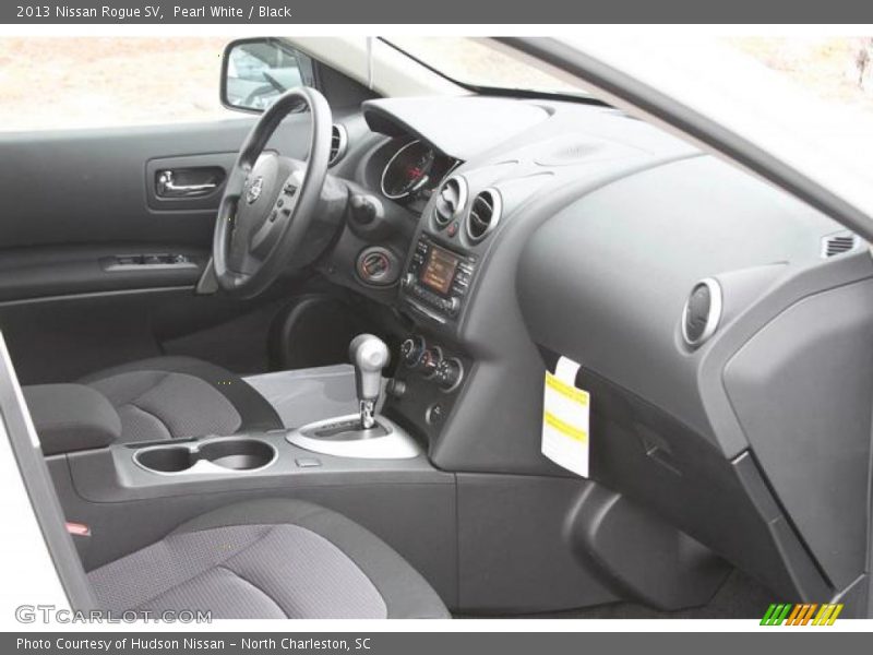 Pearl White / Black 2013 Nissan Rogue SV