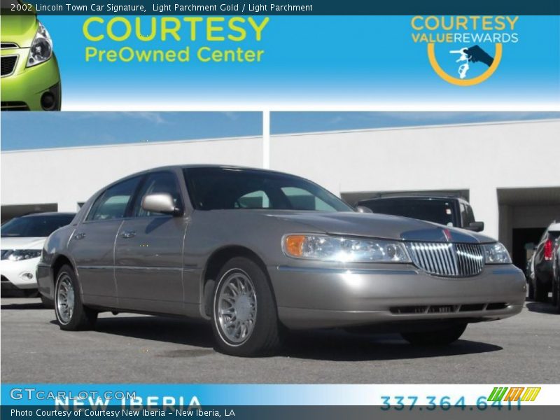 Light Parchment Gold / Light Parchment 2002 Lincoln Town Car Signature