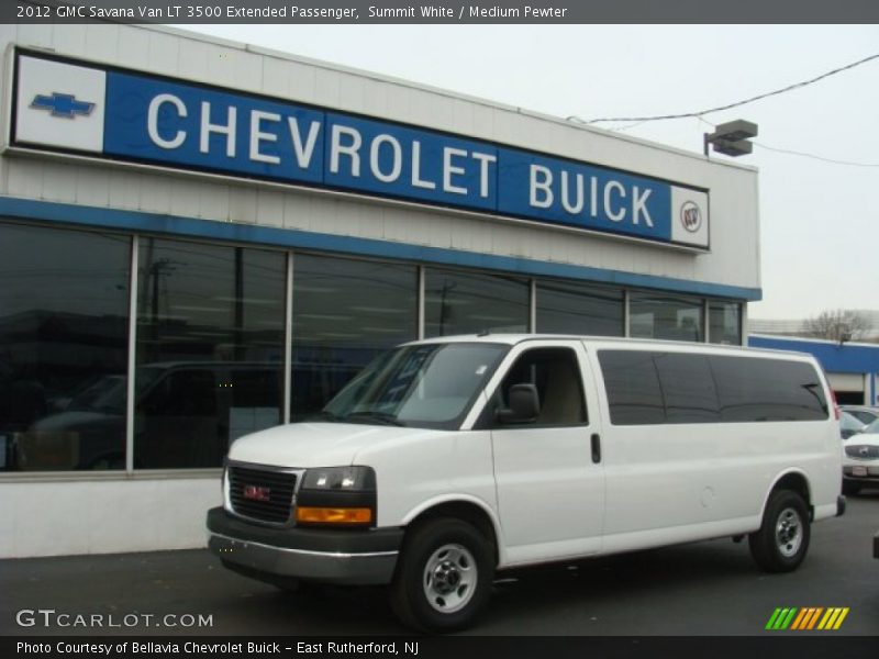 Summit White / Medium Pewter 2012 GMC Savana Van LT 3500 Extended Passenger
