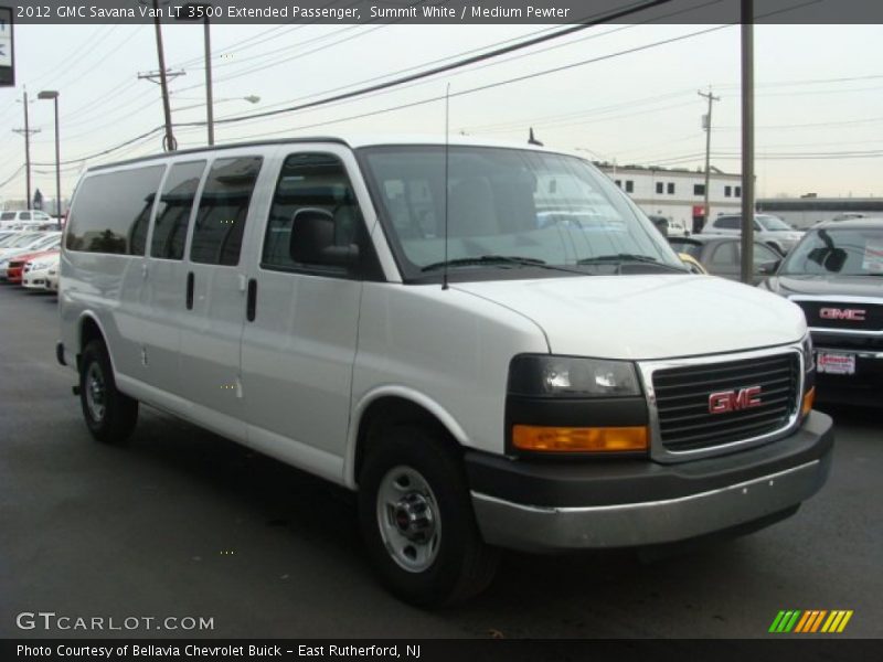 Summit White / Medium Pewter 2012 GMC Savana Van LT 3500 Extended Passenger