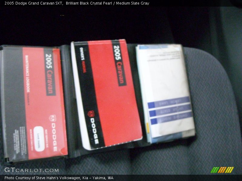 Brilliant Black Crystal Pearl / Medium Slate Gray 2005 Dodge Grand Caravan SXT