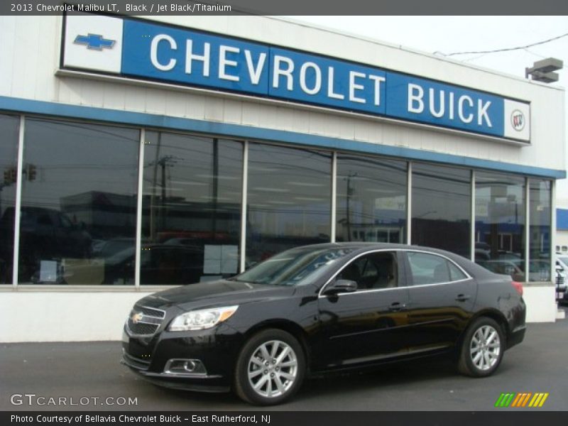 Black / Jet Black/Titanium 2013 Chevrolet Malibu LT