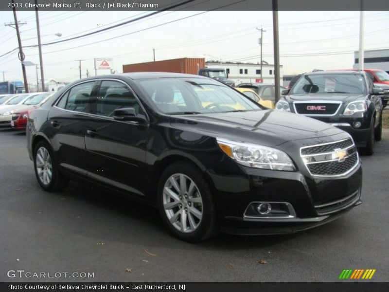 Black / Jet Black/Titanium 2013 Chevrolet Malibu LT