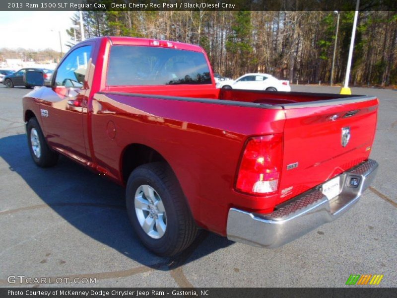 Deep Cherry Red Pearl / Black/Diesel Gray 2013 Ram 1500 SLT Regular Cab