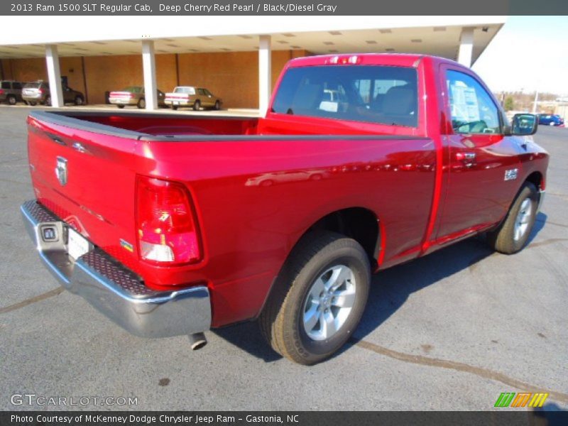 Deep Cherry Red Pearl / Black/Diesel Gray 2013 Ram 1500 SLT Regular Cab