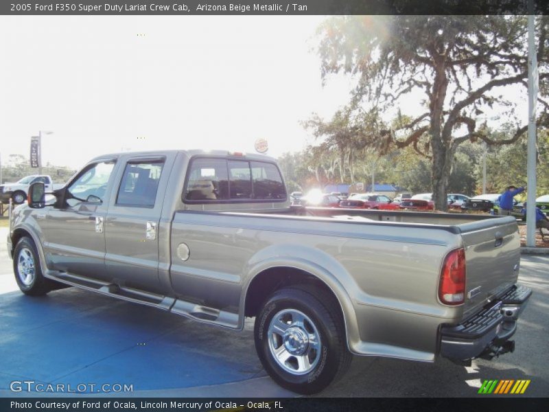 Arizona Beige Metallic / Tan 2005 Ford F350 Super Duty Lariat Crew Cab