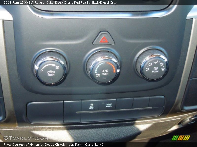 Deep Cherry Red Pearl / Black/Diesel Gray 2013 Ram 1500 SLT Regular Cab