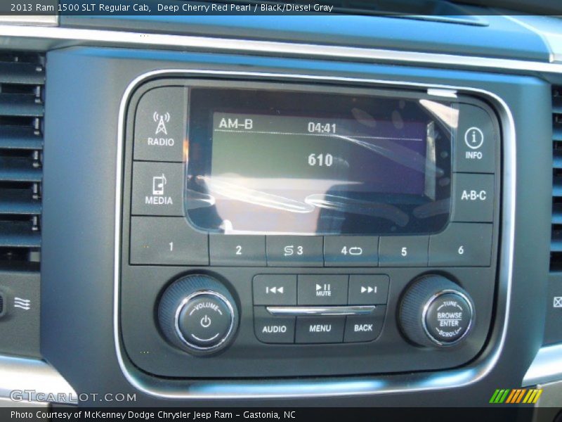 Deep Cherry Red Pearl / Black/Diesel Gray 2013 Ram 1500 SLT Regular Cab
