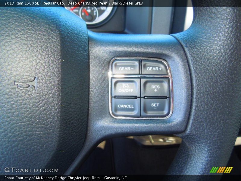 Deep Cherry Red Pearl / Black/Diesel Gray 2013 Ram 1500 SLT Regular Cab