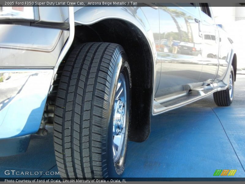 Arizona Beige Metallic / Tan 2005 Ford F350 Super Duty Lariat Crew Cab