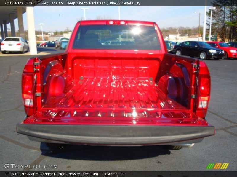 Deep Cherry Red Pearl / Black/Diesel Gray 2013 Ram 1500 SLT Regular Cab