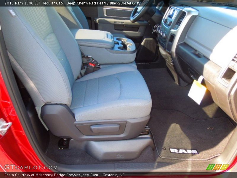 Deep Cherry Red Pearl / Black/Diesel Gray 2013 Ram 1500 SLT Regular Cab