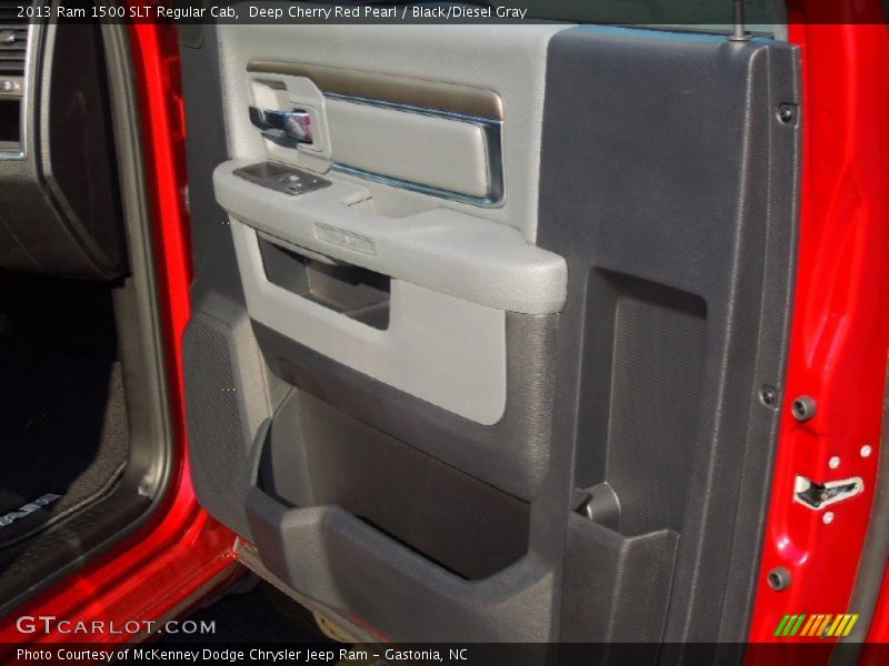 Deep Cherry Red Pearl / Black/Diesel Gray 2013 Ram 1500 SLT Regular Cab