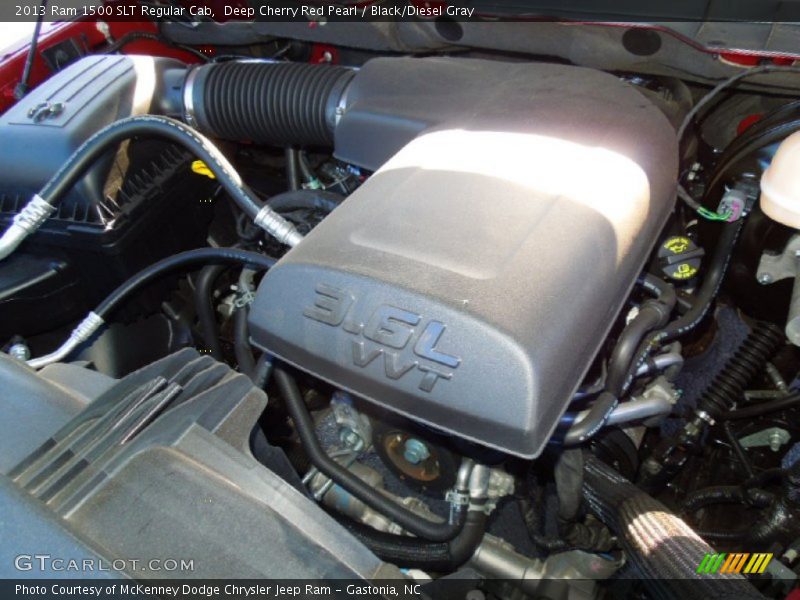 Deep Cherry Red Pearl / Black/Diesel Gray 2013 Ram 1500 SLT Regular Cab