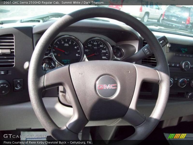 Summit White / Dark Titanium 2007 GMC Sierra 2500HD Regular Cab