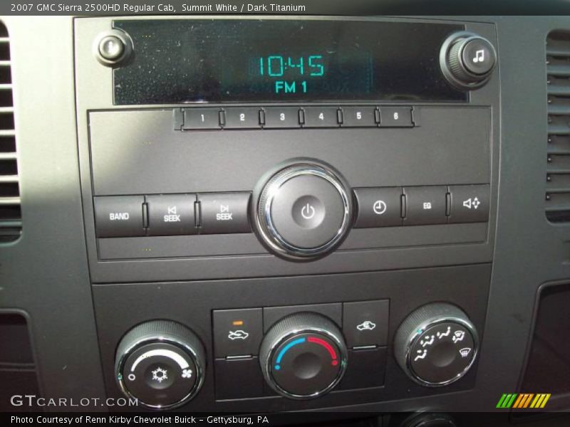 Summit White / Dark Titanium 2007 GMC Sierra 2500HD Regular Cab