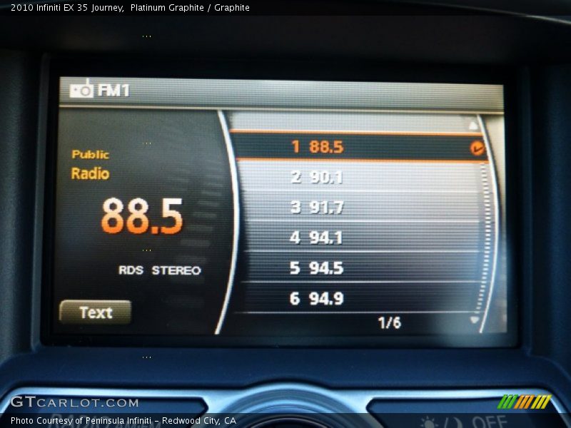 Platinum Graphite / Graphite 2010 Infiniti EX 35 Journey