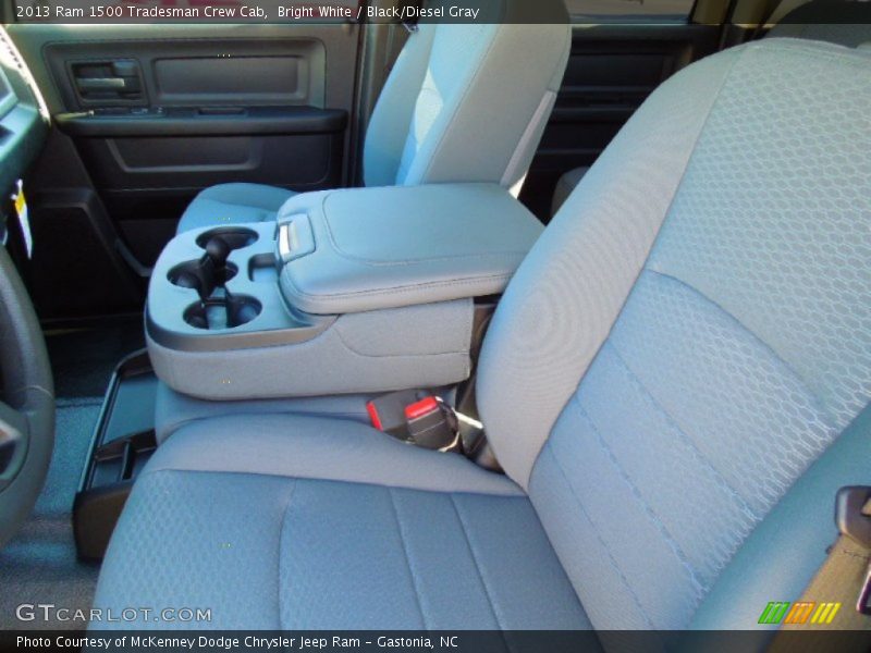 Bright White / Black/Diesel Gray 2013 Ram 1500 Tradesman Crew Cab
